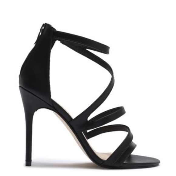 Santana Strappy Leather Stiletto Heeled Sandal - Picture 2 of 4